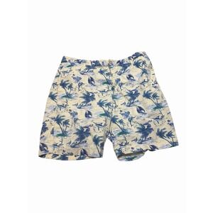 Chaps Men's Shorts 38 Blue Chino Casual Golf Swordfish Graphic